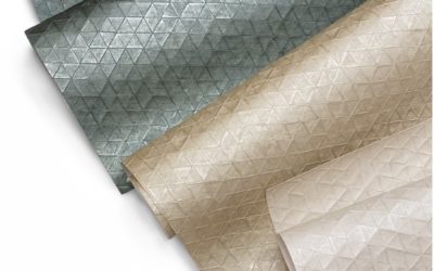New Release: Stacy Garcia Blue Label adds colors to fan favorite, “Origami” for York Contract Wallcoverings